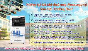 CHO THUÊ MÁY PHOTOCOPY TẠI TRƯỜNG HỌC